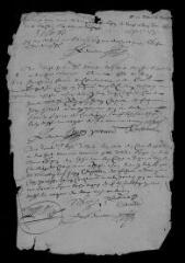 2 vues Registre paroissial. Baptêmes, sépultures (avril-mai 1678)