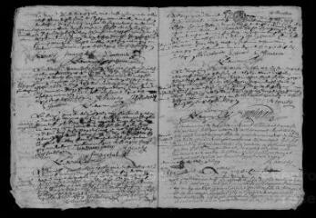 11 vues  - Registre paroissial. Baptêmes, mariages, sépultures (octobre 1679-décembre 1680) ; baptêmes, sépultures (janvier 1681) (ouvre la visionneuse)