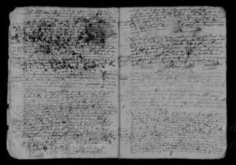 9 vues Registre paroissial. Baptêmes, mariages, sépultures (mai 1684-novembre 1686)