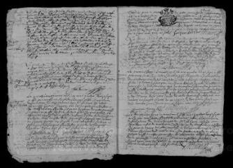 10 vues Registre paroissial. Baptêmes, mariages, sépultures (novembre 1686-décembre 1687) ; baptêmes, sépultures (janvier-février 1688)