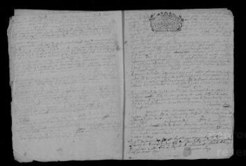 7 vues Registre paroissial. Baptêmes, mariages, sépultures (avril 1713-mai 1714)
