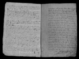 5 vues Registre paroissial. Baptêmes, mariages, sépultures (février 1716-avril 1717)