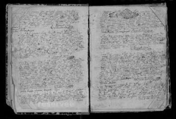 294 vues Registre paroissial. Baptêmes, mariages, sépultures (avril 1692-mai 1721)