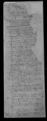 45 vues  - Registre paroissial. Baptêmes (1650-1667) ; mariages (1650-janvier 1658) ; sépultures (1650-1658) (ouvre la visionneuse)