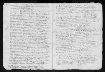9 vues Registre paroissial. Baptêmes, mariages, sépultures (1719-mars 1724)