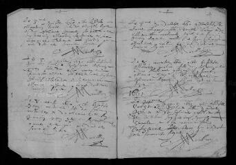 36 vues Registre paroissial. Baptêmes (avril 1660-février 1669)