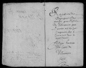 42 vues Registre paroissial. Baptêmes (avril 1657-décembre 1667), ; mariages (1658-novembre 1667)