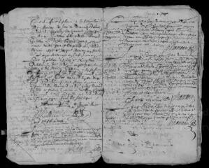 21 vues Registre paroissial. Baptêmes, mariages, sépultures (février 1688-octobre 1691)