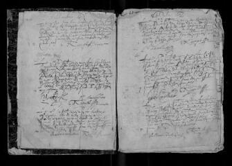 351 vues Registre paroissial. Baptêmes (1629-mars 1653) ; sépultures (octobre 1646-mars 1653)