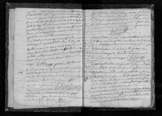 166 vues Registre paroissial des baptêmes, maraiages, sépultures (1732-1750)