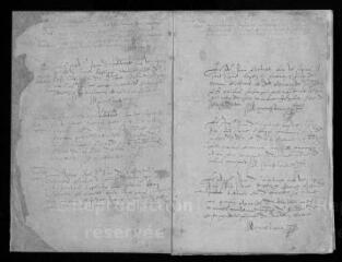 179 vues Registre paroissial des baptêmes (1575-1611) + Liste des curés 1565 à 1630