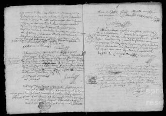 17 vues Registre paroissial des baptêmes, mariages, sépultures (août 1685-août 1686)