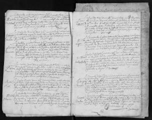 157 vues Registre paroissial des baptêmes, mariages, sépultures (juin 1673-1697)