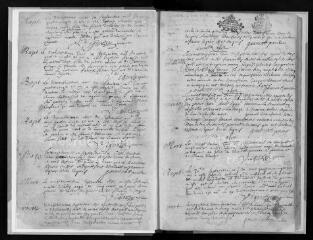 125 vues Registre paroissial des baptêmes, mariages, sépultures (septembre 1681 - juin 1687)