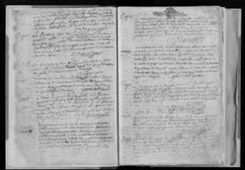 258 vues  - Registre paroissial des baptêmes, mariages, sépultures (1688 - janvier 1700) (ouvre la visionneuse)