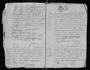 16 vues Registre paroissial. Baptêmes, mariages, sépultures (1792) - Baptêmes, sépultures (janvier-février 1793)