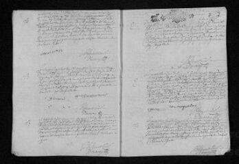 12 vues  - Registre paroissial. Baptêmes, mariages, sépultures (1692) - Baptêmes, sépultures (1693) (ouvre la visionneuse)