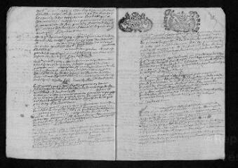 11 vues  - Registre paroissial. Baptêmes, mariages, sépultures (1709) - Baptême (janvier 1710) (ouvre la visionneuse)
