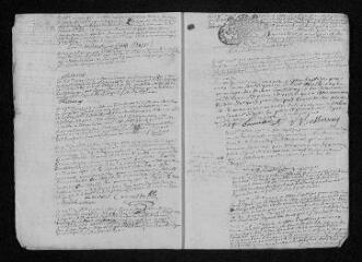 8 vues Registre paroissial. Baptêmes, mariages, sépultures (1712) - Baptêmes, sépultures (janvier 1713)