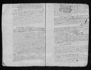 8 vues  - Registre paroissial. Baptêmes, mariages, sépultures (1716) - Baptême (janvier 1717) (ouvre la visionneuse)