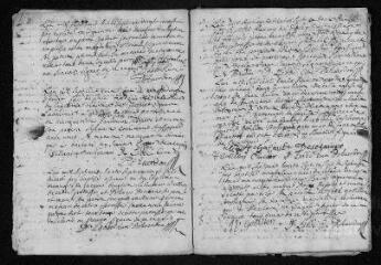 11 vues Registre paroissial. Baptêmes, mariages, sépultures (1737) - Sépultures (janvier 1738)