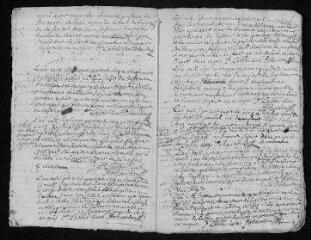 13 vues Registre paroissial. Baptêmes, mariages, sépultures (1745-février 1746)