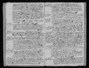 9 vues Registre paroissial. Baptêmes, mariages, sépultures (février-décembre 1787)