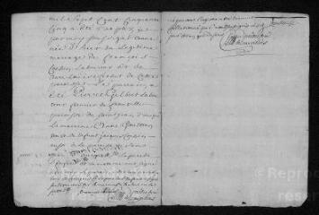 5 vues Registre paroissial. Baptêmes (1754) - Baptêmes, mariages (janvier 1755)