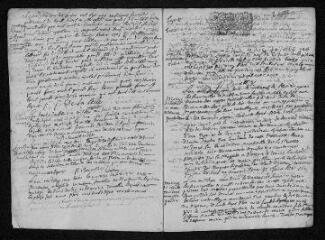 14 vues Registre paroissial. Baptêmes, mariages, sépultures (1703) - Baptêmes, mariages (janvier 1704)