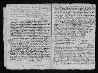 11 vues  - Registre paroissial. Baptêmes, mariages (1754-janvier 1755) (ouvre la visionneuse)