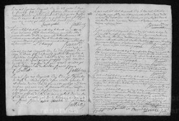 7 vues  - Registre paroissial. Sépultures (février-décembre 1755) (ouvre la visionneuse)