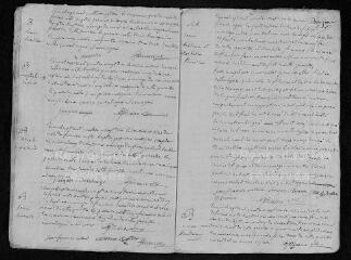 17 vues  - Registre paroissial. Baptêmes, mariages, sépultures (1790-février 1791) (ouvre la visionneuse)