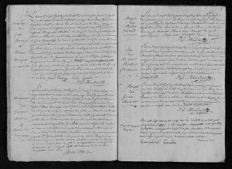 45 vues  - Registre paroissial. Baptêmes, mariages, sépultures (1790-juin 1791) (ouvre la visionneuse)