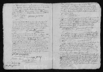 9 vues Registre paroissial. Baptêmes, mariages, sépultures (février-décembre 1749) - Baptême (janvier 1750)