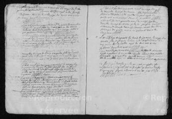 6 vues Registre paroissial. Sépultures (1749-janvier 1750)