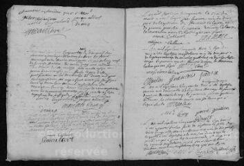13 vues Registre paroissial. Baptêmes, mariages (1753) - Baptêmes (janvier 1754)