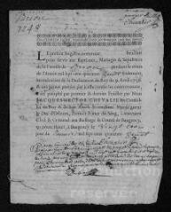 4 vues  - Registre paroissial. Baptêmes, sépultures (avril-juillet 1748) (ouvre la visionneuse)