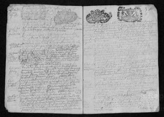 10 vues Registre paroissial. Baptêmes, mariages, sépultures (février 1709-février 1710)