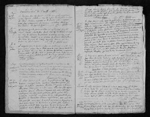 19 vues Registre paroissial. Baptêmes, sépultures (décembre 1780) - Baptêmes, mariages, sépultures (1781)