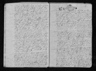 9 vues Registre paroissial. Baptêmes, mariages, sépultures (avril 1692-avril 1693)