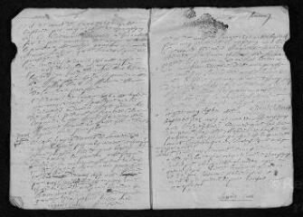 11 vues Registre paroissial. Baptêmes, mariages, sépultures (février-septembre 1696)