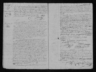17 vues Registre paroissial. Baptême (décembre 1791) - Baptêmes, mariages, sépultures (1792)