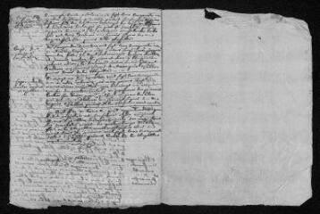 5 vues Registre paroissial. Baptêmes, mariages, sépultures (février-décembre 1751)