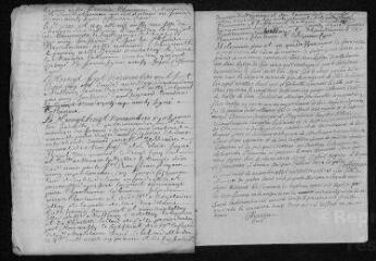 5 vues Registre paroissial. Baptêmes, mariages, sépultures (mai-décembre 1705)