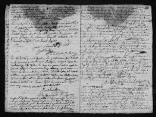 11 vues Registre paroissial. Baptêmes, mariages, sépultures (1744) - Sépulture (janvier 1745)