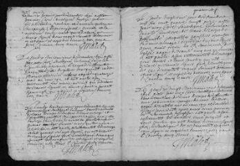 7 vues Registre paroissial. Baptêmes, sépultures (avril 1691-février 1692)
