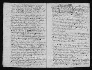 11 vues Registre paroissial. Baptêmes, mariages, sépultures (1706) - Mariages, sépultures (janvier-février 1707)