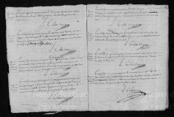 12 vues Registre paroissial. Baptêmes, mariages, sépultures (février-décembre 1744)