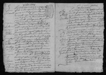 5 vues  - Registre paroissial. Baptêmes, Sépultures (juin-décembre 1738) (ouvre la visionneuse)