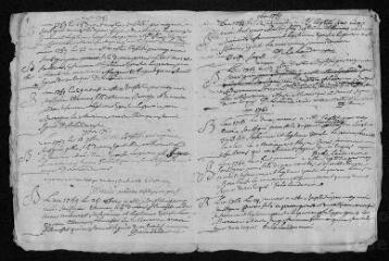 7 vues Registre paroissial. Baptêmes, mariages (1759) - Mariage (janvier 1760)